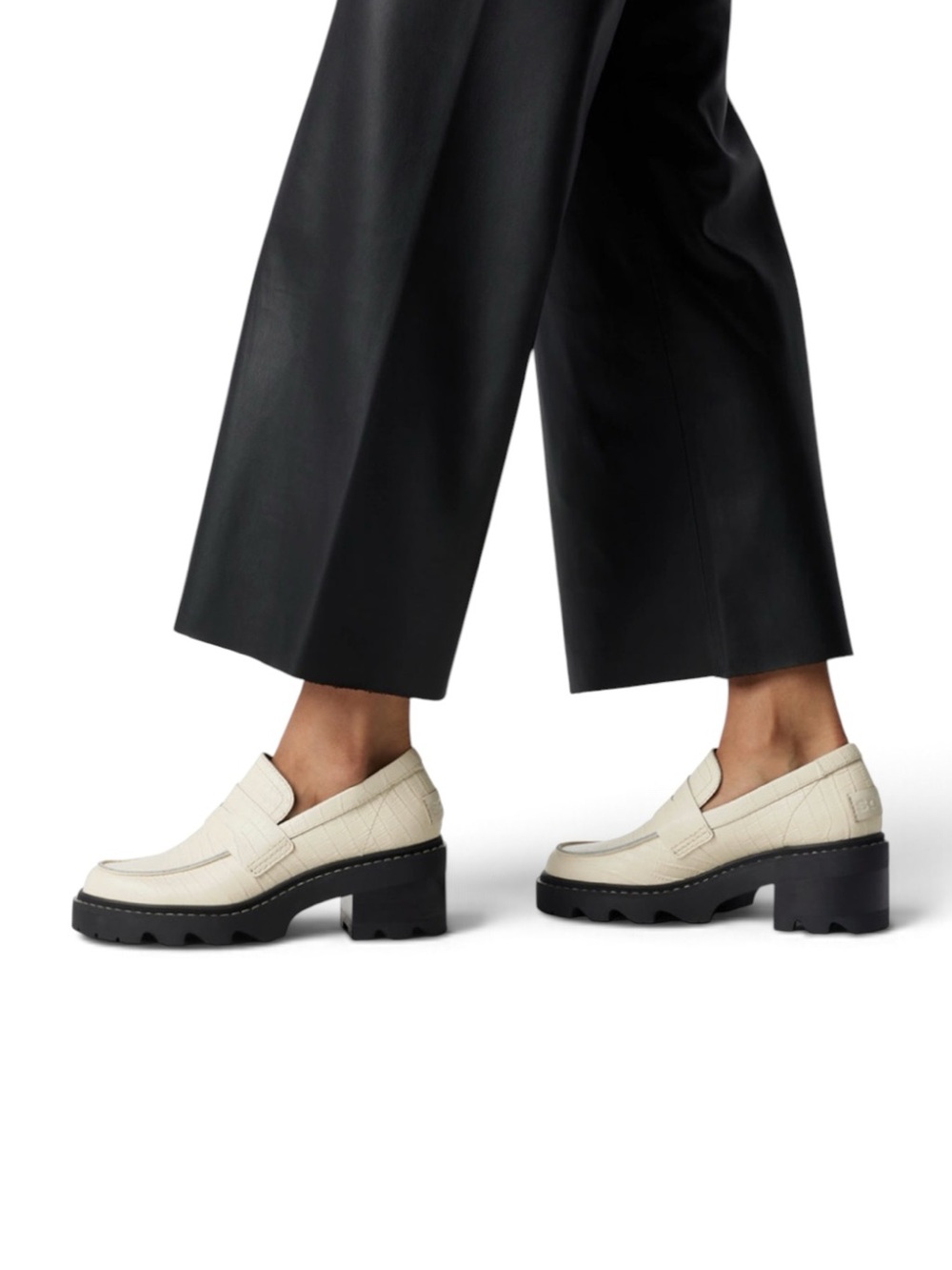 NEW Sorel Women's Joan Now City Loafers In Chaulk White Sz 8